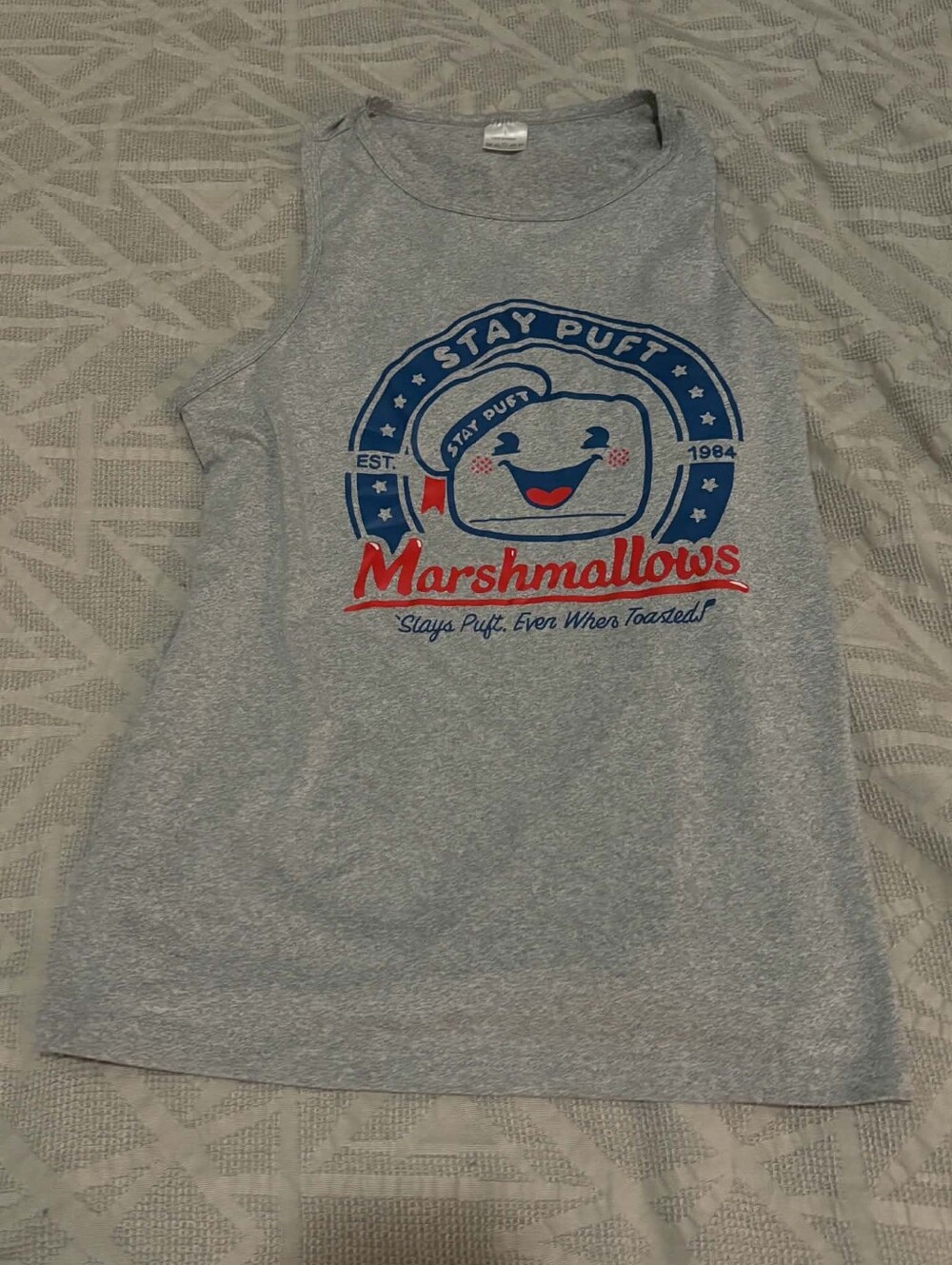 Ghostbusters Stay Puft Marshmallows Cult Tank Top, Size Women’s L